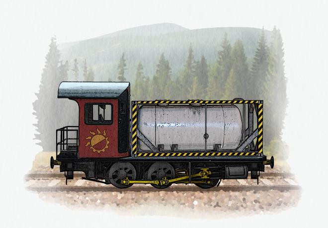Modular Caustic Soda Locomotive