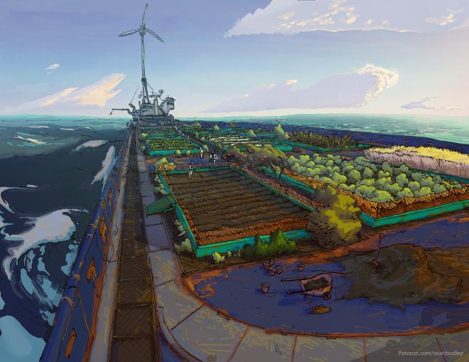 Farming Barge